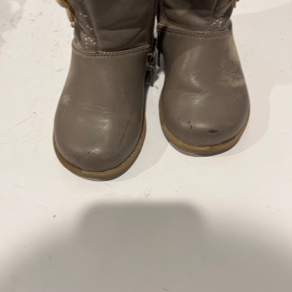 Rachel shoes brown boots with flowers size 6 toddler - Picture 6 of 7